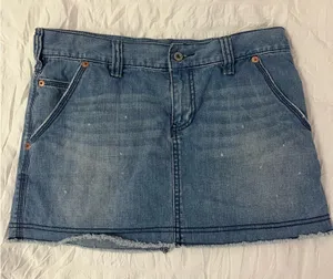 Old Navy Mini Denim Skirt Jean thumbnail 1