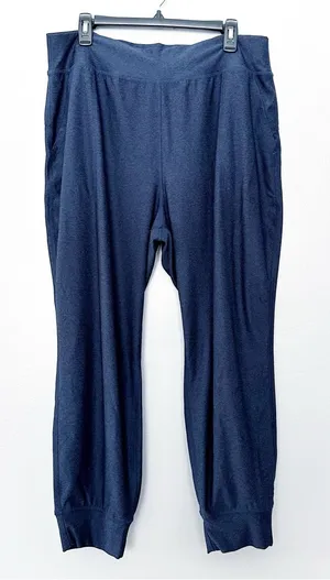 Old Navy Powersoft Extra High-Waisted Jogger Pants Women’s XL Navy thumbnail 1