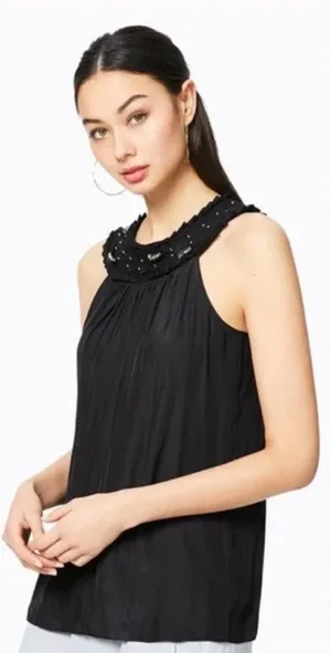 Ramy‎ Brook Kendall Halter Sleeveless Top Black Size US XS thumbnail 1