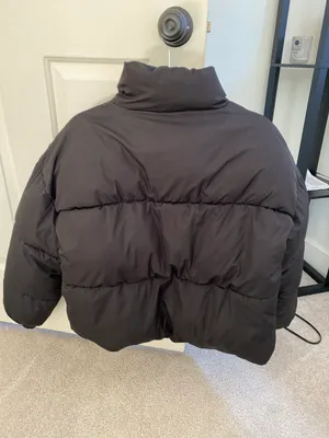 Cropped Puffer Jacket Black Size L thumbnail 7
