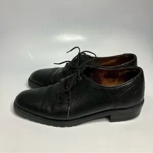 Santana Canada black leather‎ lace up shoes size 8.5 thumbnail 3