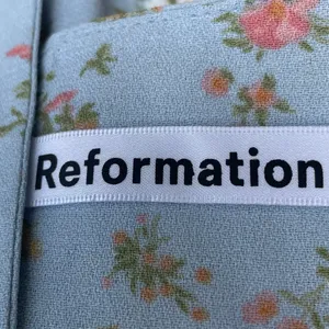Reformation Humphrey light blue floral mini sundress thumbnail 3