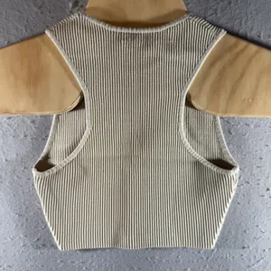 157 | Babaton Sculpt Knit Ribbed Cropped Tank Beige Womens S thumbnail 2