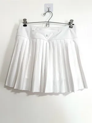 Athleta White Elevate Pleated Skort Small thumbnail 3