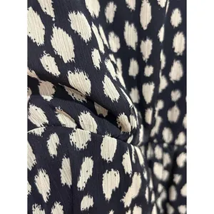 MSK Navy Blue White Abstract Polka Dot Sleeveless Chiffon Midi Dress Size‎ 14 thumbnail 8