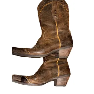 ARIAT Ladies Cowgirl Western Boot Brown distressed Leather Sz 7.5 thumbnail 3