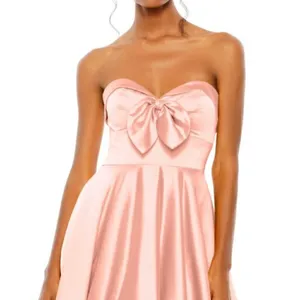 MAC DUGGAL Bow Sweetheart Strapless A Line Gown Prom Dress in Blush Size US 6 thumbnail 3