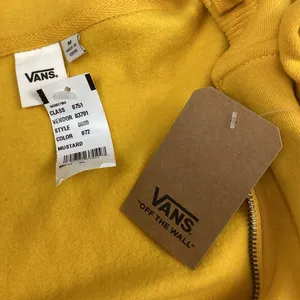 Vans Off The Wall Cropped Full Zip Hoodie Sweatshirt Mustard Yellow Size Medium NEW! thumbnail 6