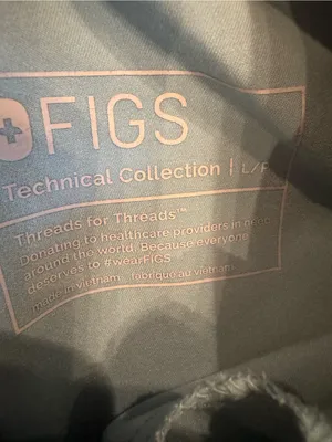 FIGS Zamora Jogger Scrub Pants Seafoam Green - Size Large Petite (LP) thumbnail 4