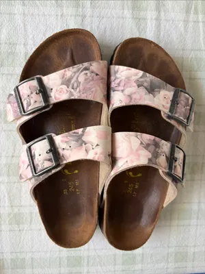 Papillio Pink Floral Double-Buckle Slide Sandals thumbnail 2
