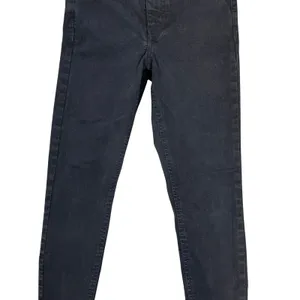 Topshop Jamie Skinny Ankle Jeans‎ 26 Black Mid-Rise Stretch Denim Emo Goth Pants thumbnail 10