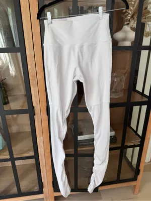 ALO Leggings Airbrush High Waisted Goddess yoga ribbed long ruched bride thumbnail 2