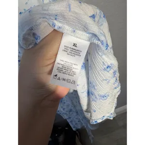 Aeropostale Babydoll Midi Dress Smocked Floral Milkmaid Fairy Garden Whimsy XL thumbnail 7