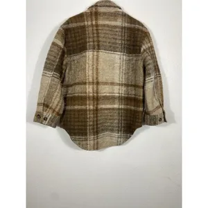 Wilfred Free Aritzia The Ganna Womens Wool Plaid Shacket Jacket M Oversized thumbnail 8