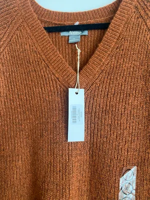 Natural Reflections Burnt Orange Pullover Knit Sweater Women’s Size XL NEW thumbnail 7