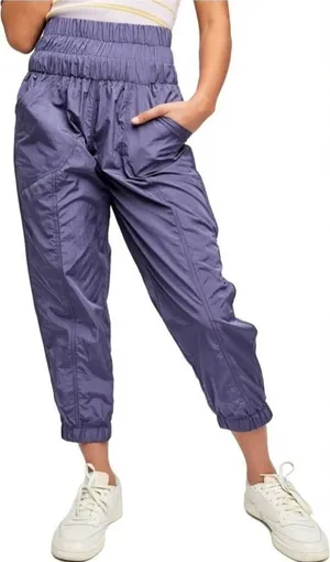 Free‎ People The Way Home Women's Jogger Pant Purple Size: M thumbnail 1
