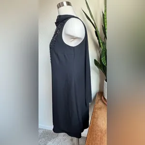 Vintage Liz Claiborne Night Black‎ Beaded Cocktail Dress Size 8 thumbnail 10