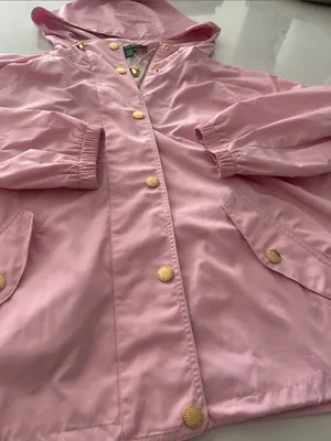Lauren Ralph Lauren Baby Pink Windbreaker Rain Jacket Windbreaker‎ size XL thumbnail 2