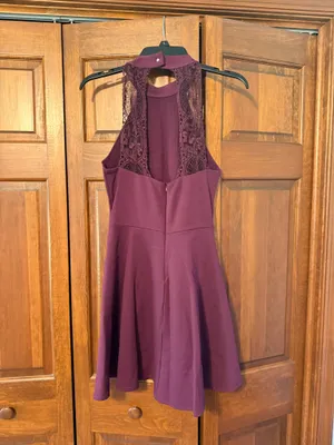 Lulus Dress Wine Red Mini thumbnail 3