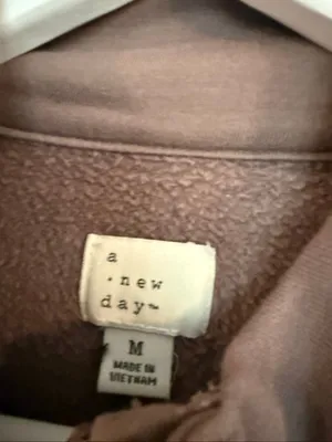 A New Day mauve collared pullover sweater size M thumbnail 3