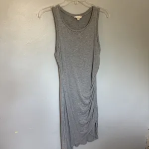 Altard State Dress Sm Asymmetrical Twist Front Pullover Heathered Tan Party XS thumbnail 3