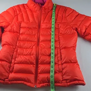 Bernardo Women's Goose‎ Down Zip-up Puffer Jacket in Red Size Medium thumbnail 8