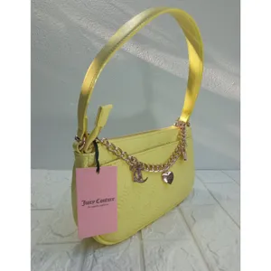 Juicy Couture Shoulder Bag $79 Yellow New Collection Easter Pendants Chain NWT thumbnail 8