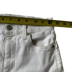 7 For All Mankind White The High Waist Ankle Skinny Jeans Women Size 26 | 72-10 thumbnail 7