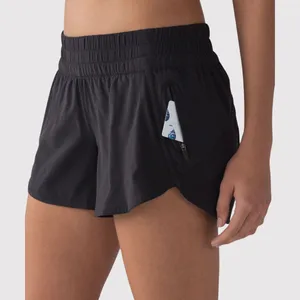 Lululemon Womens Shorts Black Tracker Swift Athletic Stretch Running Size 10 thumbnail 2