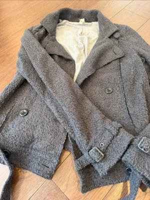 Free People "We The Free" Outta Left Field Military Jacket Gray Small - C54-134 thumbnail 4
