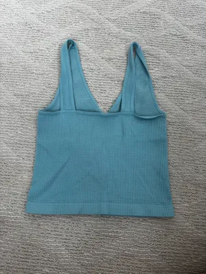 Quiet Storm Blue Crop Top thumbnail 2