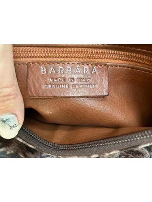 Barbara Genuine Leather Brown Crocodile Pattern Shoulder Bag thumbnail 3