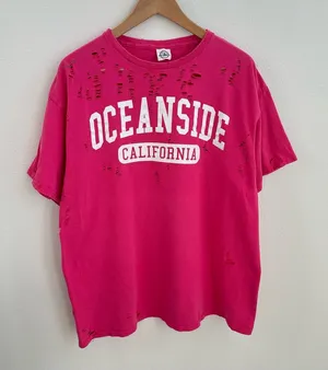 Delta Oceanside California Destroyed T-shirt thumbnail 1