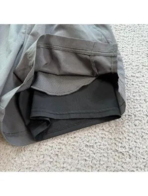 Gymshark Womens Grey Dual-Layer Athletic Training Shorts XS Compression Lining thumbnail 5