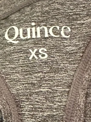 Quince Flowknit Ultra Soft Performance Racerback Tank Heather Grey XS thumbnail 5