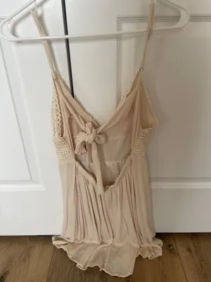 Ocean drive beige beach dress thumbnail 3