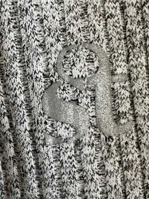 Strut This High-Rise ribbed Gray Flare Lounge Pants, size S Made in USA lounge thumbnail 7