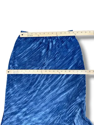 Free‎ People Noa Crushed Velvet Maxi Slip Skirt Royal Blue Small Boho Chic thumbnail 12