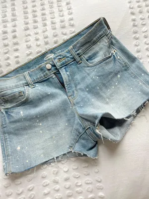 Old Navy Paint Splatter Jean Shorts thumbnail 5