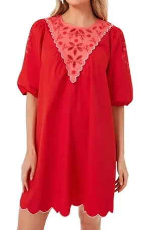Tuckernuck Pomander Place Georgie Red Dress thumbnail 1