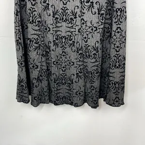 J. Jill Flared Skirt Velvet design side Zipper size 14 thumbnail 7