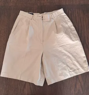 Cutter & Buck High-Waist Pleated‎ Kkahi 100% cotton Shorts Women's 14 Bermuda thumbnail 1