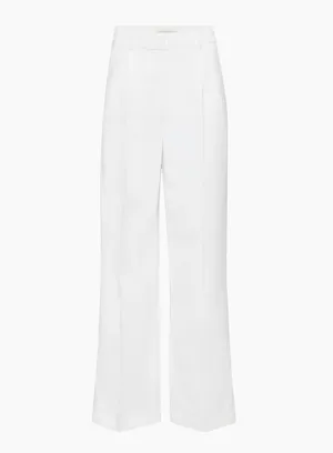 Aritzia White Linen Effortless Pants thumbnail 3