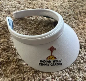 Indian Wells Tennis Garden White Sun Visor thumbnail 1