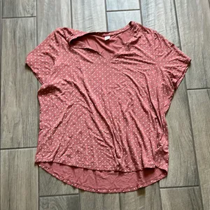 Old Navy Pink Short Sleeve Relaxed Tee thumbnail 1