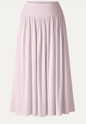 OGL Eco-SkinKiss Mid Rise Gathered Midi Skirt Pockets Primrose Pink XL thumbnail 1