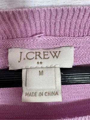 J. Crew Slub Knit Boat Neck Lightweight Sweater Soft Lilac‎ Medium Soft Preppy thumbnail 9