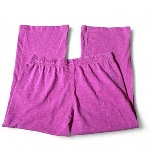 Y2K Pink Victoria's Secret Slub Knit Wide‎ Leg Lounge Pants XL thumbnail 2