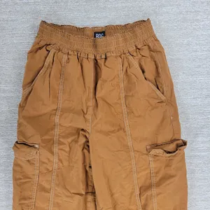 BDG Urban Outfitters Cargo Joggers Size M Brown High Rise Baggy Gorpcore Utility thumbnail 8