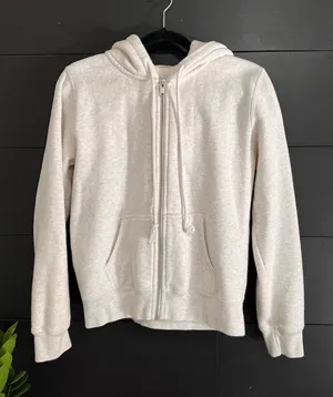 BRANDY MELVILLE John Galt Gray Full Zip Hoodie Sweatshirt Women’s One Size EUC thumbnail 1